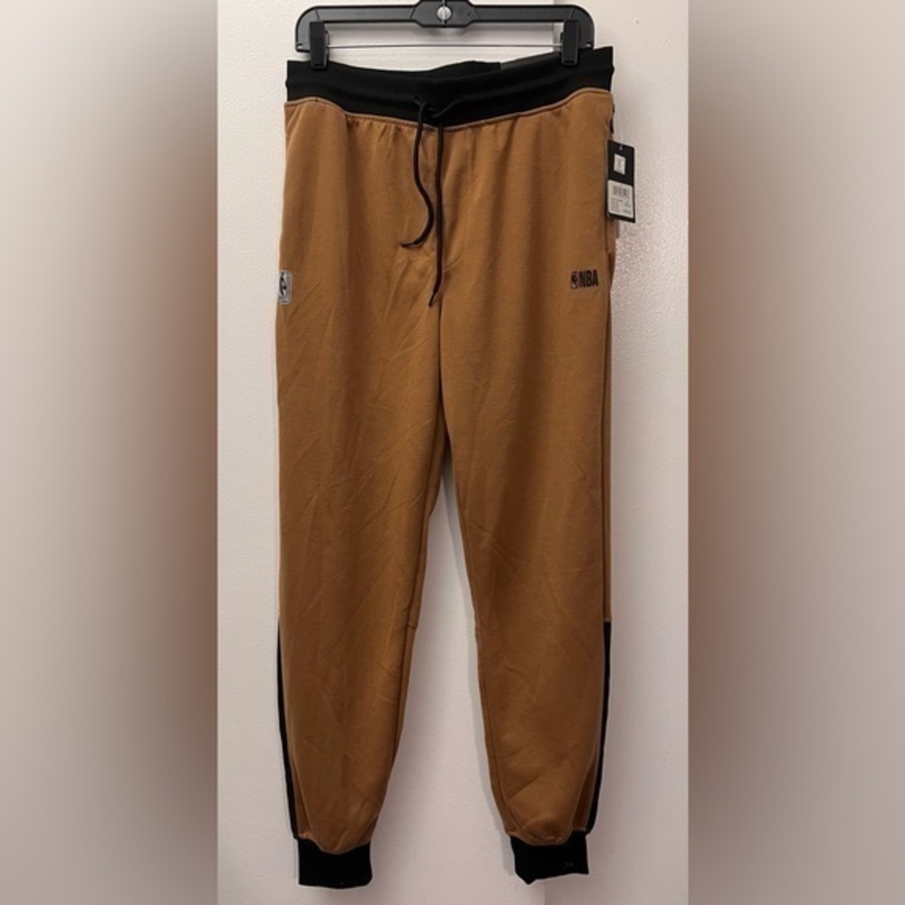 NBA BROWN JOGGERS PANT STRING ELASTIC WAIST M9